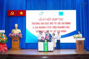 KÝ HỢP TÁC GIỮA TRƯỜNG ĐẠI HỌC MỞ TP. HỒ CHÍ MINH VÀ CHI NHÁNH CTCP-VIỆN NGHIÊN CỨU DỆT MAY TẠI TP.HCM